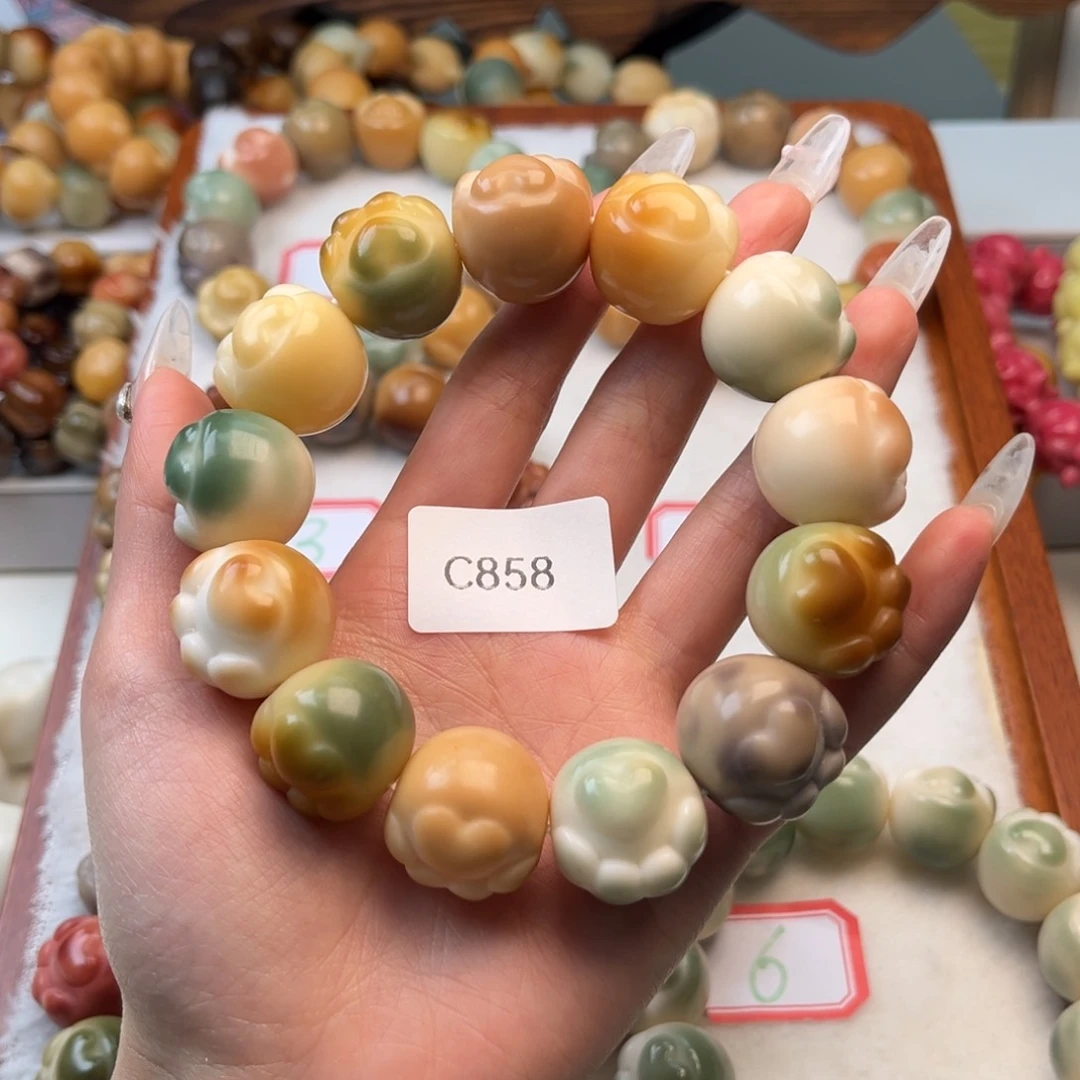 菩提根/象牙果吊坠心*通货c858猫爪一串20mm