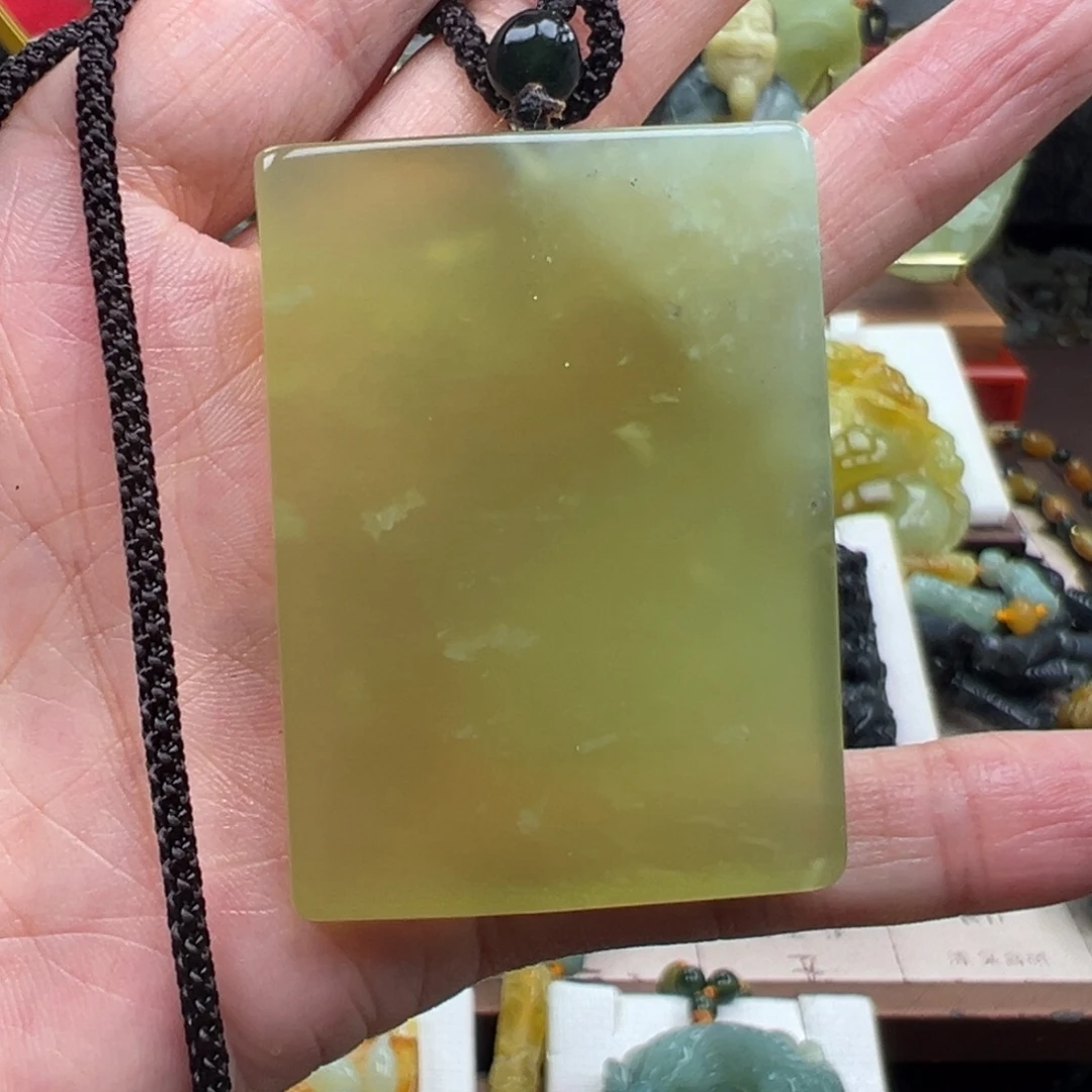 岫玉未镶嵌挂件挂件
