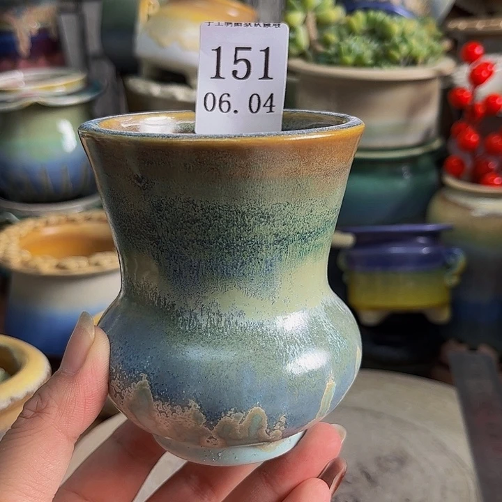 摆件景德镇陶瓷手工制作内口7.5