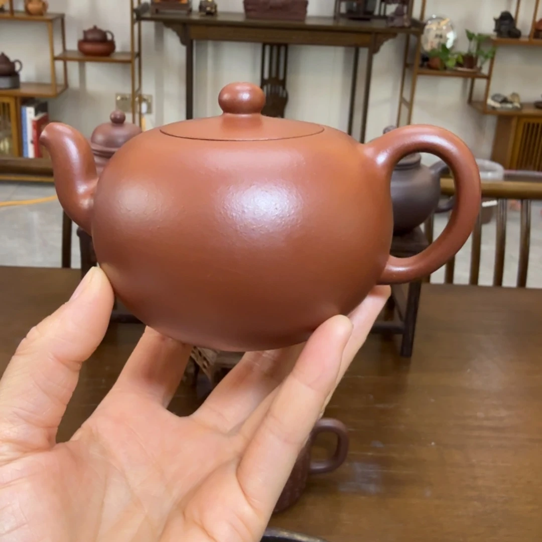 静*全手工一粒珠300c红泥紫砂壶