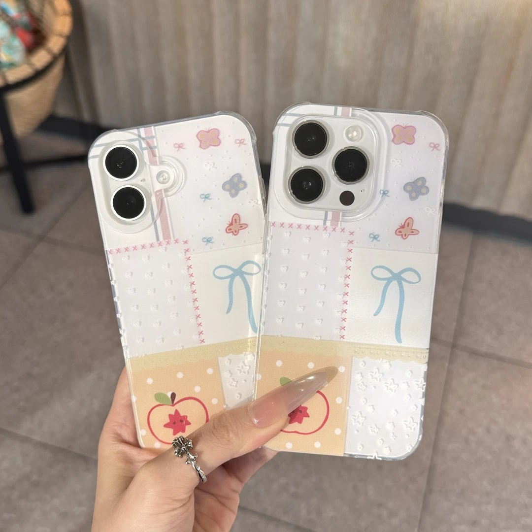 创意苹果涂鸦情侣壳适用苹果17pro/16promaxiPhone14手机壳1513