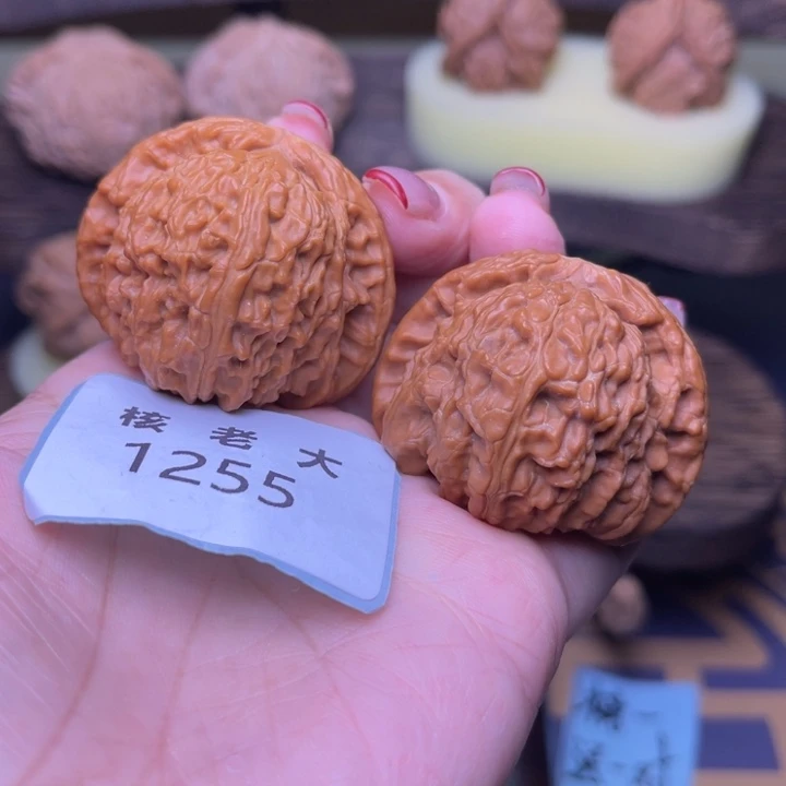 把件文玩核桃白狮子42.1255