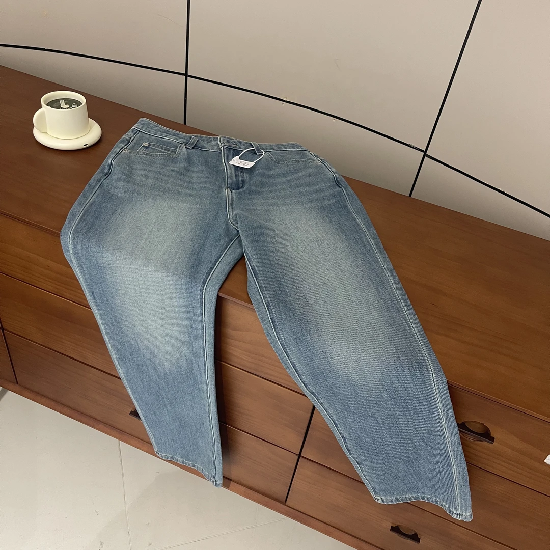 新款气质休闲韩版简约直筒休闲牛仔裤K05180