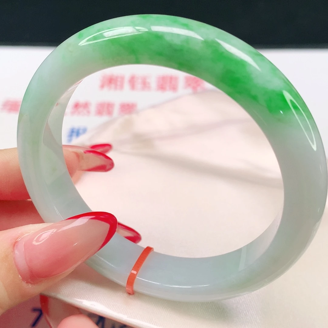 翡翠未镶嵌手镯天然翡翠1804