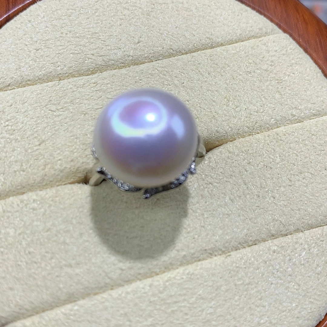 淡水珍珠合金戒指14.5