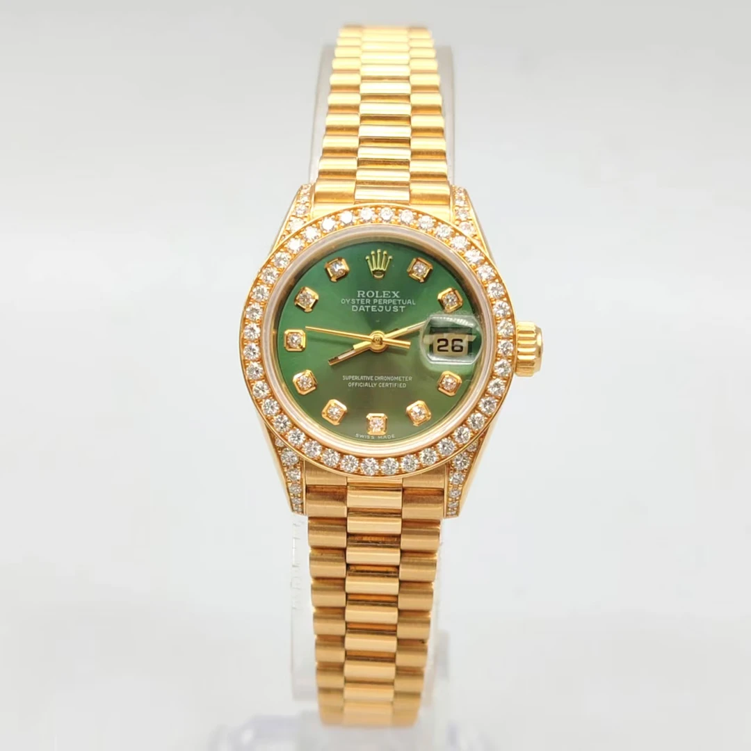 99新 Rolex/劳力士 小橘/69158/26mm/自动机械腕表/原钻/时尚单表