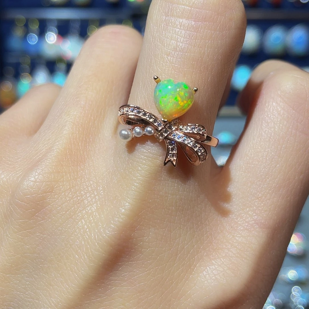 欧泊欧泊戒指银S925镶嵌