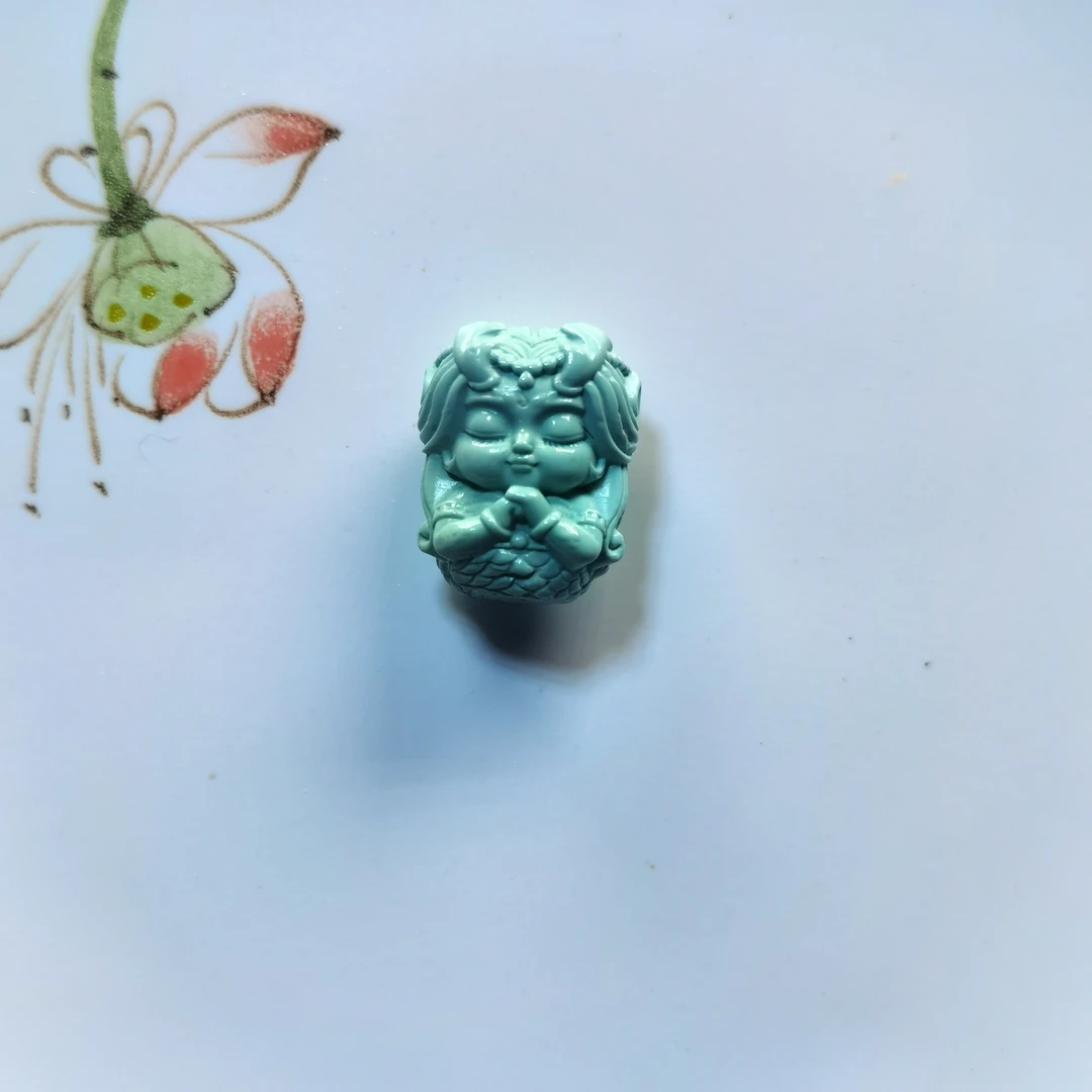 绿松石小龙女高瓷精工可爱款精致配饰