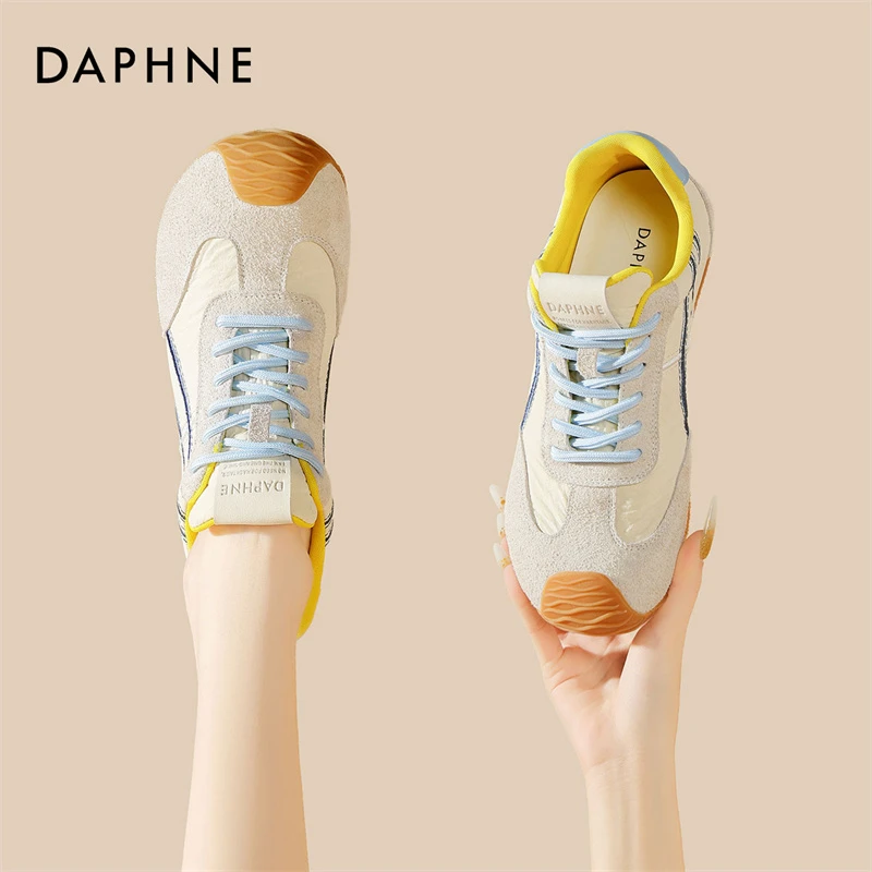 达芙妮复古德训鞋女款2025秋季新款百搭软底轻便阿甘鞋休闲运动鞋