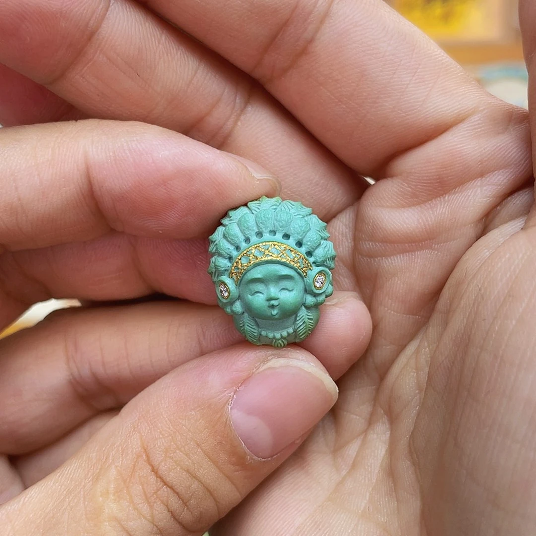 绿松石未镶嵌吊坠(不含链)提**苏