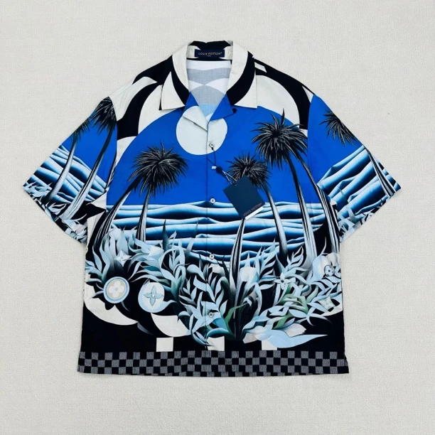 全新未使用 LouisVuitton/路易威登 SS24短袖衬衣/XL码/WL0754