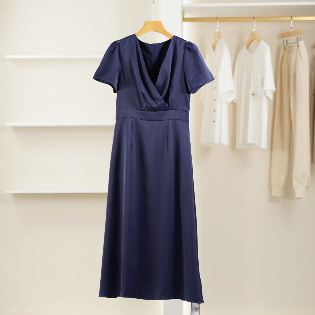 麦迪尚品【深圳原创】4042235 夏季气质长款连衣裙品牌撤柜