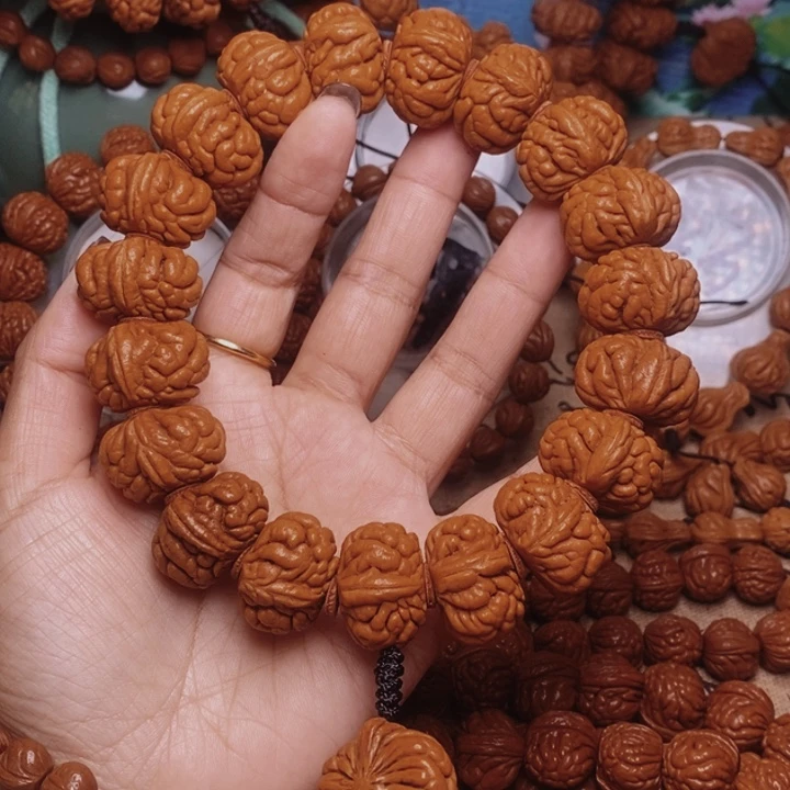 手串文玩核桃龙纹桃核