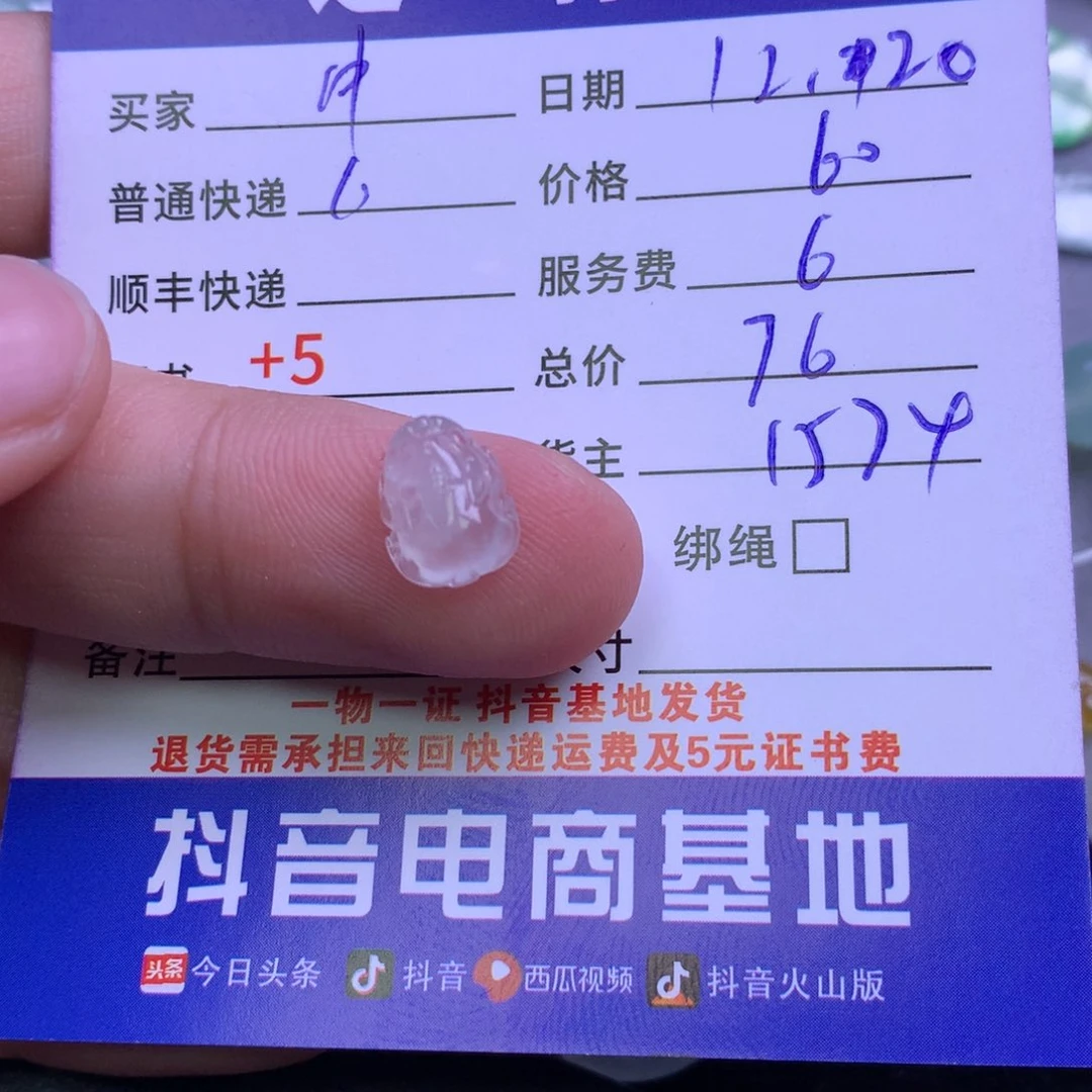 颈饰未镶嵌翡翠中****宝