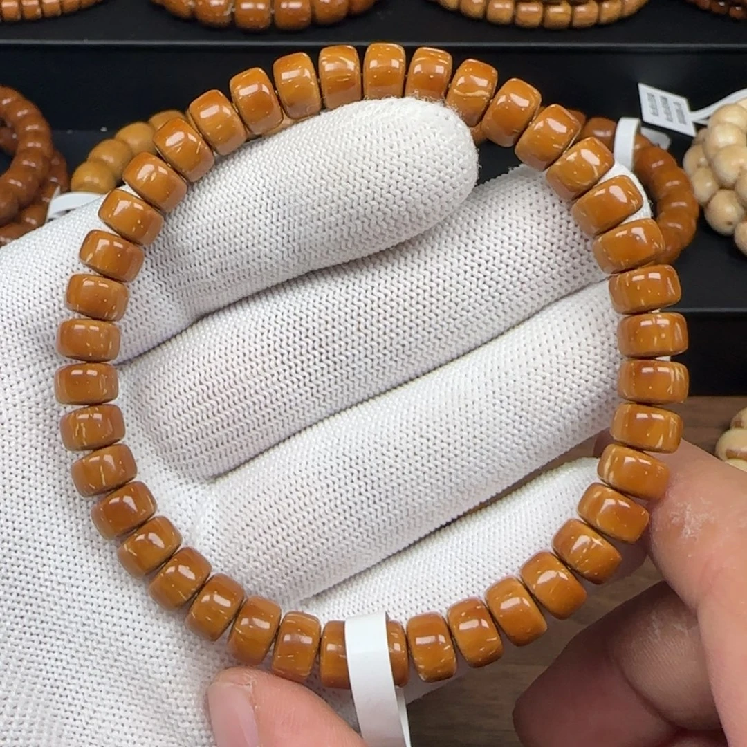 手串紫金鼠8.2*5.5mm纯肉墩子（黄金甲）