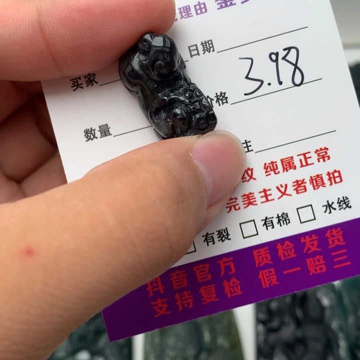 翡翠未镶嵌颈饰貔貅