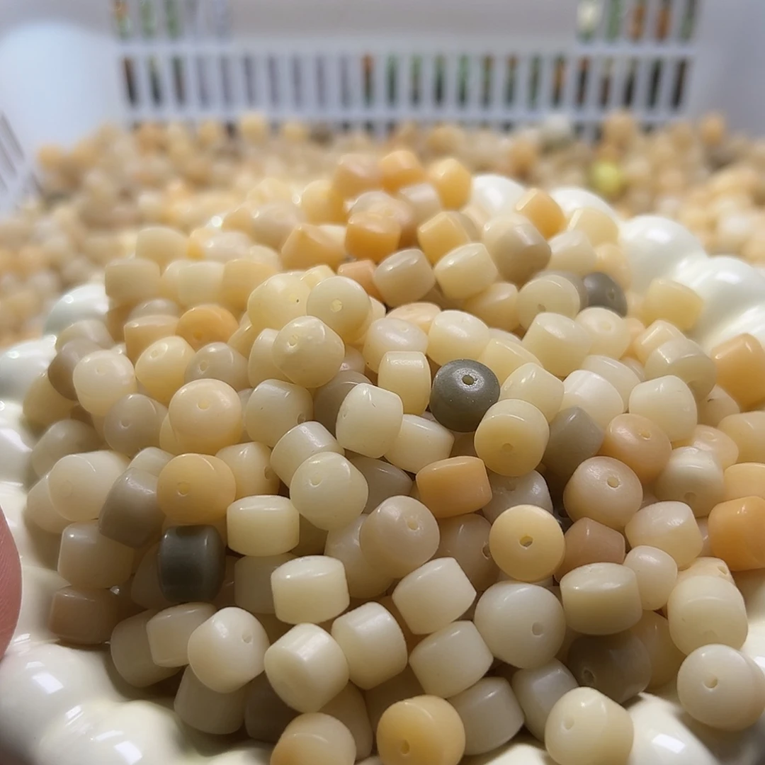 菩提根/象牙果吊坠微瑕10奶黄金轮100颗卡牌➕100颗