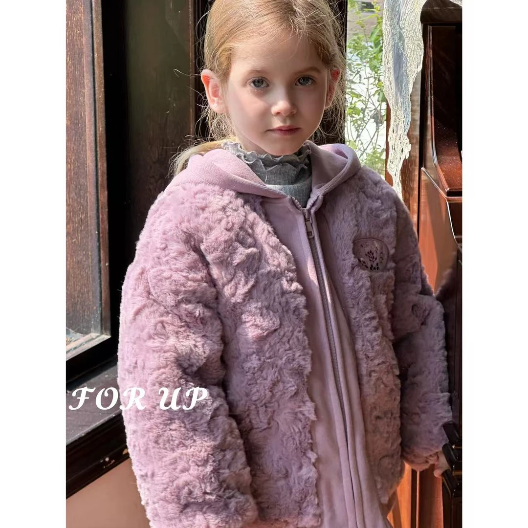 [FOR UP]冬季新款法式茉熙摩卡毛毛外套套装244-FU-69833多色