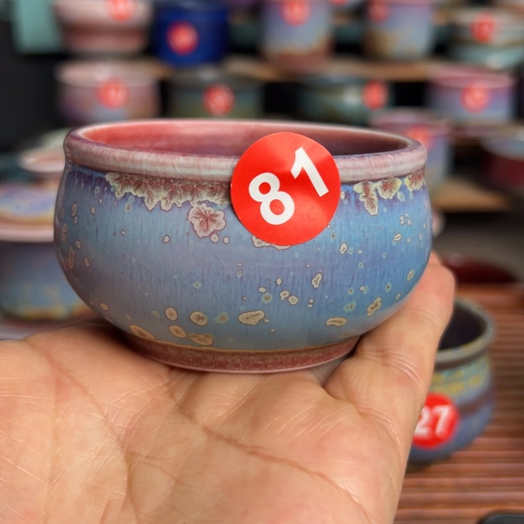 手工制作钧窑茶器