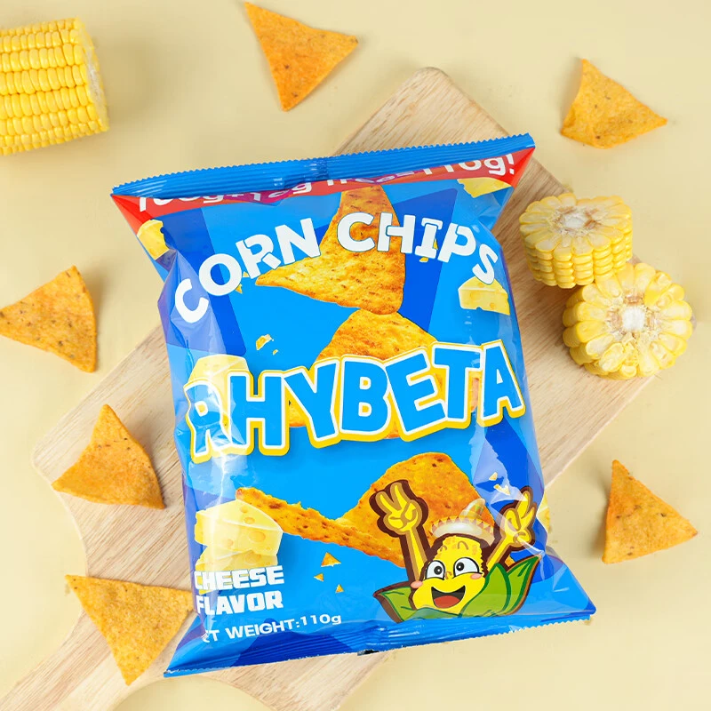 [26.1.30到期]进口Rhybeta瑞贝塔玉米片浓香芝士奶酪味110g*4包