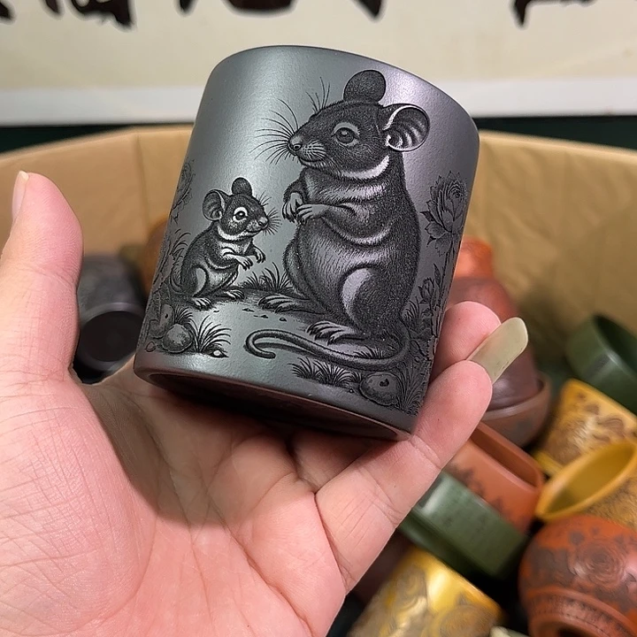 茶杯紫砂全手工紫砂主人杯