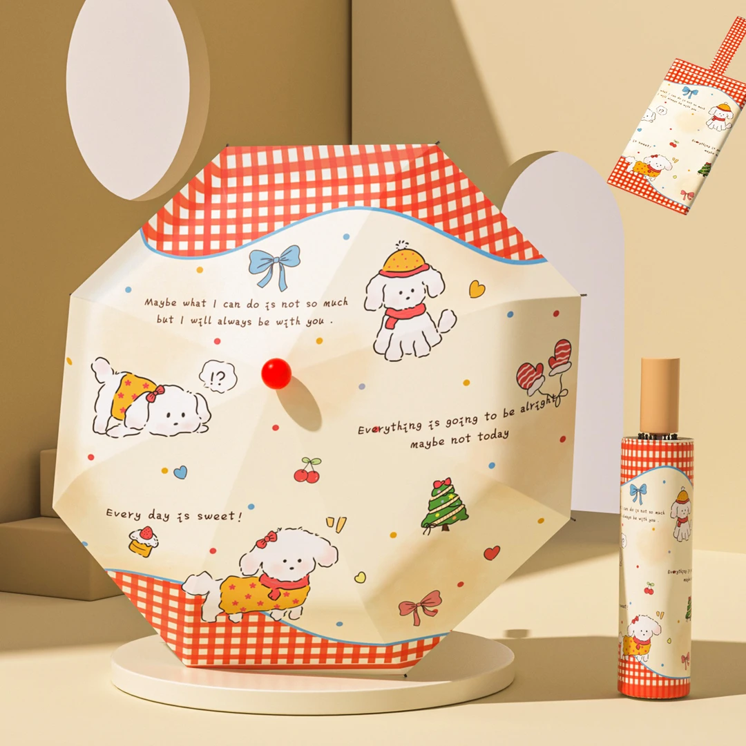 红鼻子太阳伞学生卡通可爱超轻防紫外线外晴雨两用便携雨伞遮阳