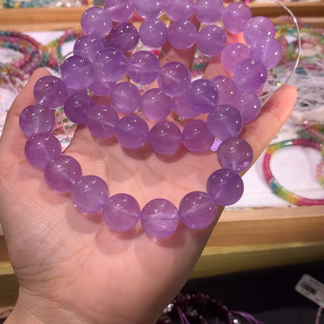 紫晶珠宝半成品未镶嵌多样性发其一13.5mm