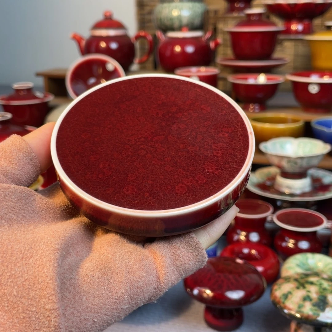 紫***9景德镇原矿陶瓷 盖置