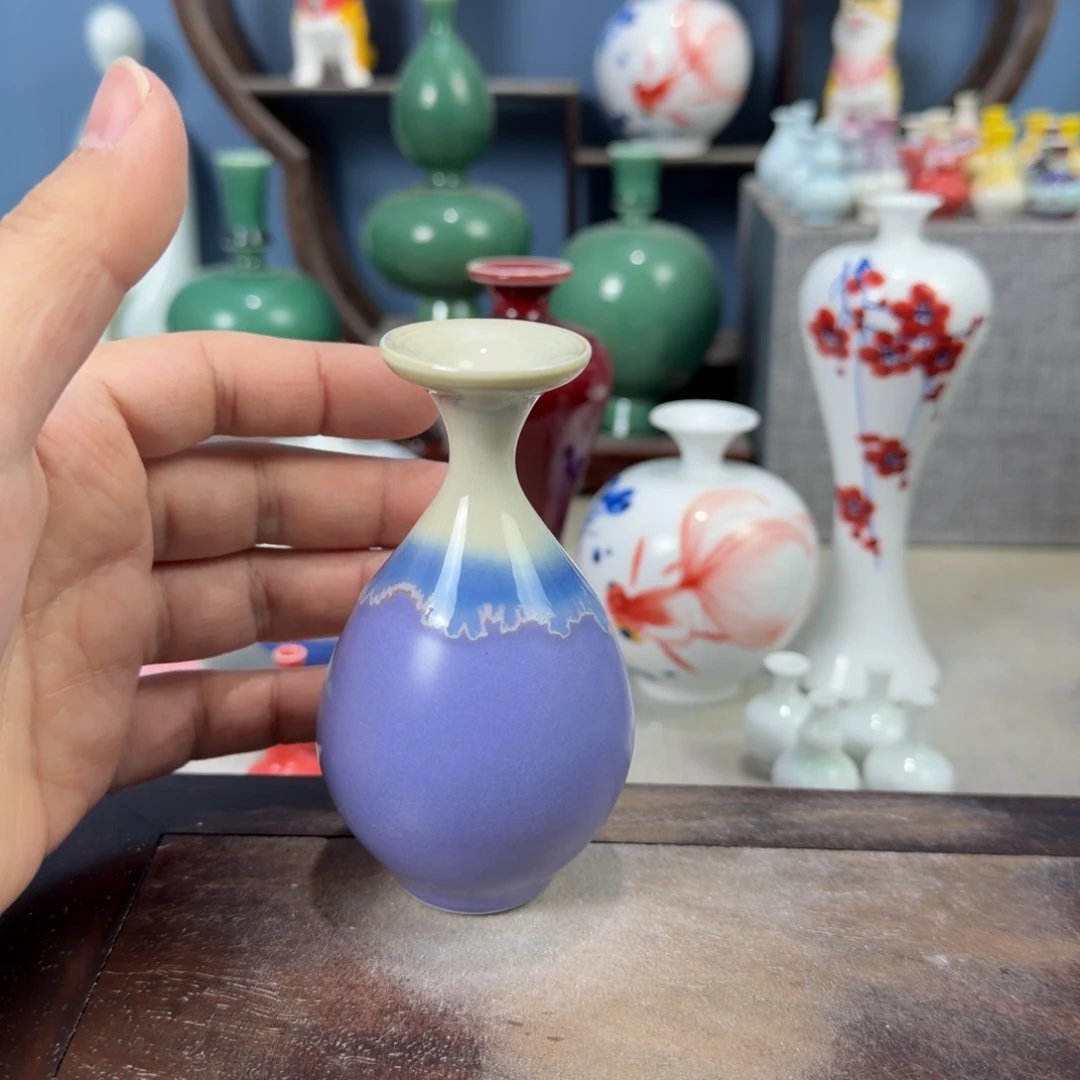陶瓷手工小花器摆件