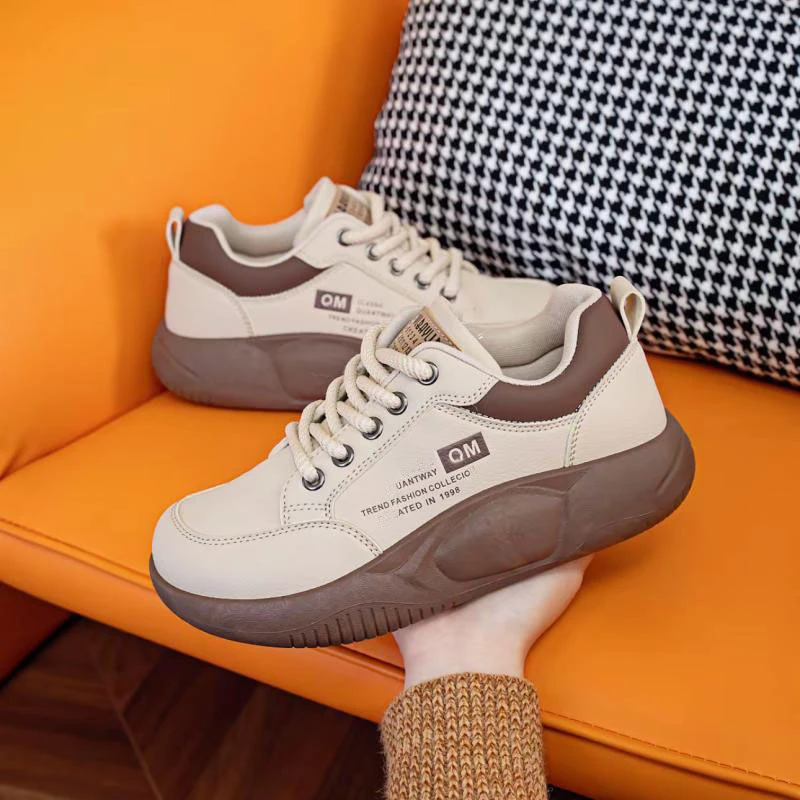 【厂家直销】撤柜软皮软底运动鞋女秋季新款时尚百搭休闲鞋