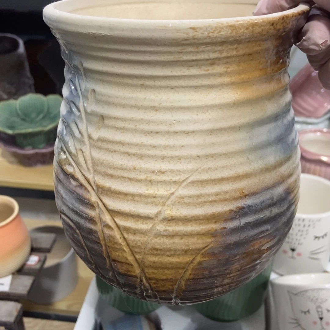 红陶高温陶瓷花盆