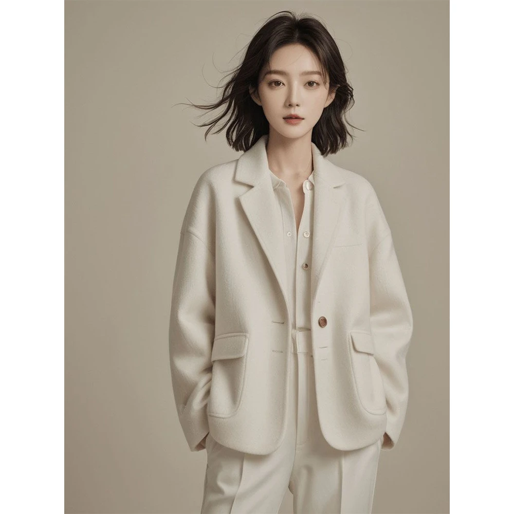 高级感独特超高端小香风短款西装外套女2025早春新款小西服小个子