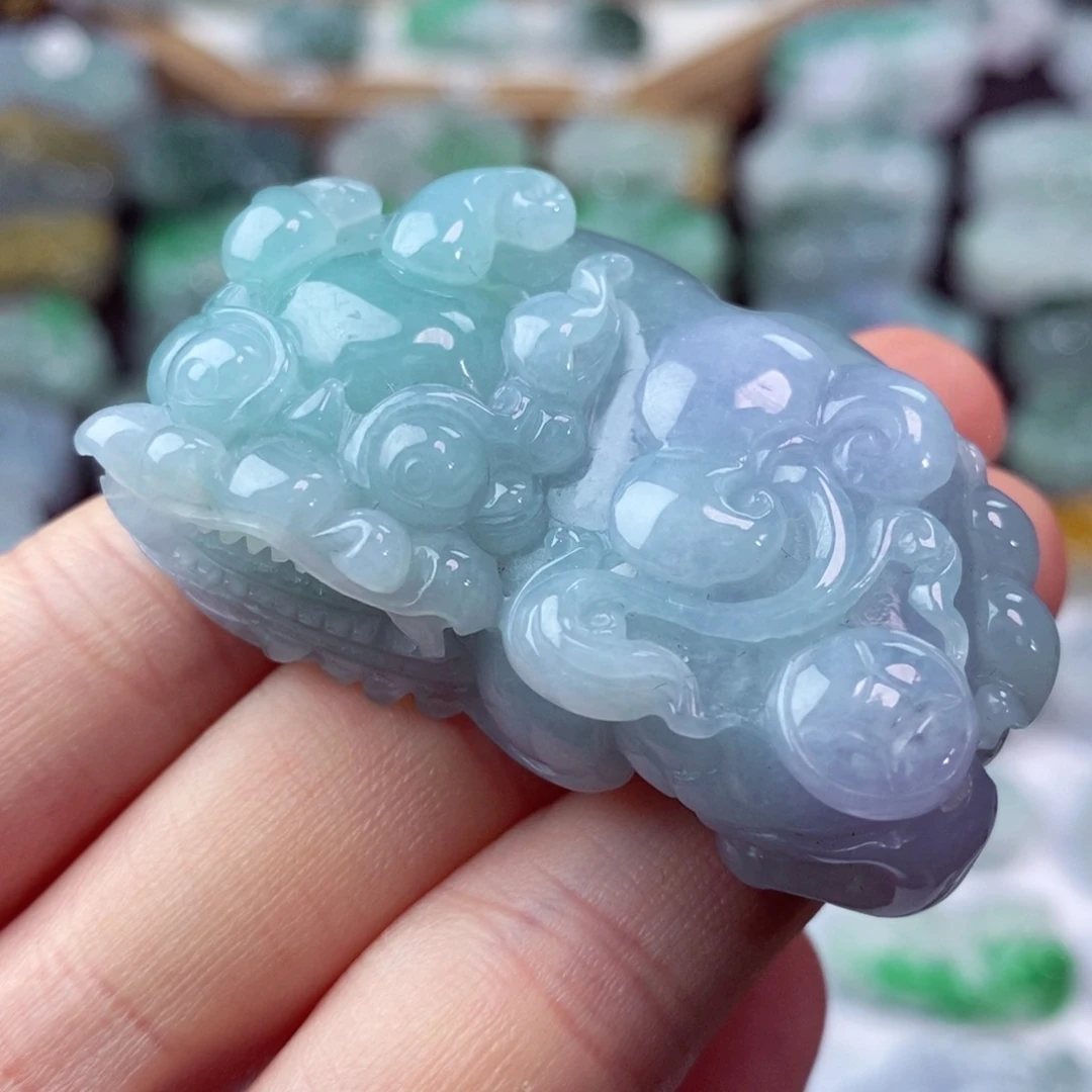 翡翠未镶嵌颈饰天然