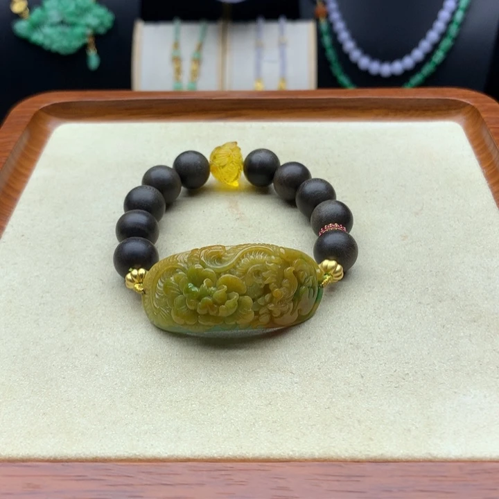 翡翠未镶嵌手链翡翠手牌