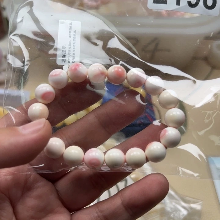 白玉菩提手串茉*@粉色2198