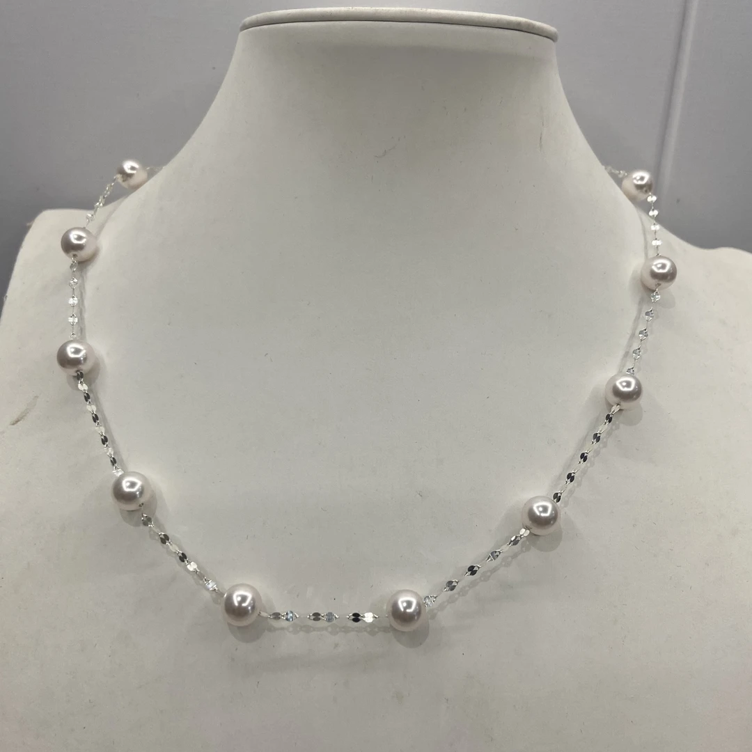 满天星正圆7-8mm多戴法15颗Y字链A76时尚简约款仙女