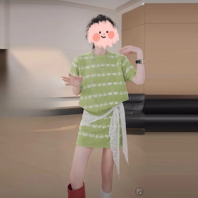 韩版通勤设计好看针织衫2025春季新款慵懒感流行通勤简约个性上衣