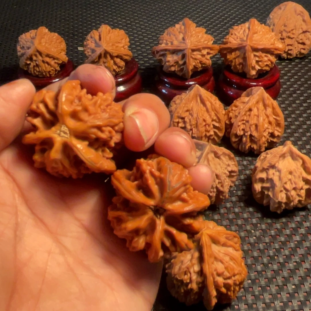 吊坠文玩核桃35mm盘山三棱