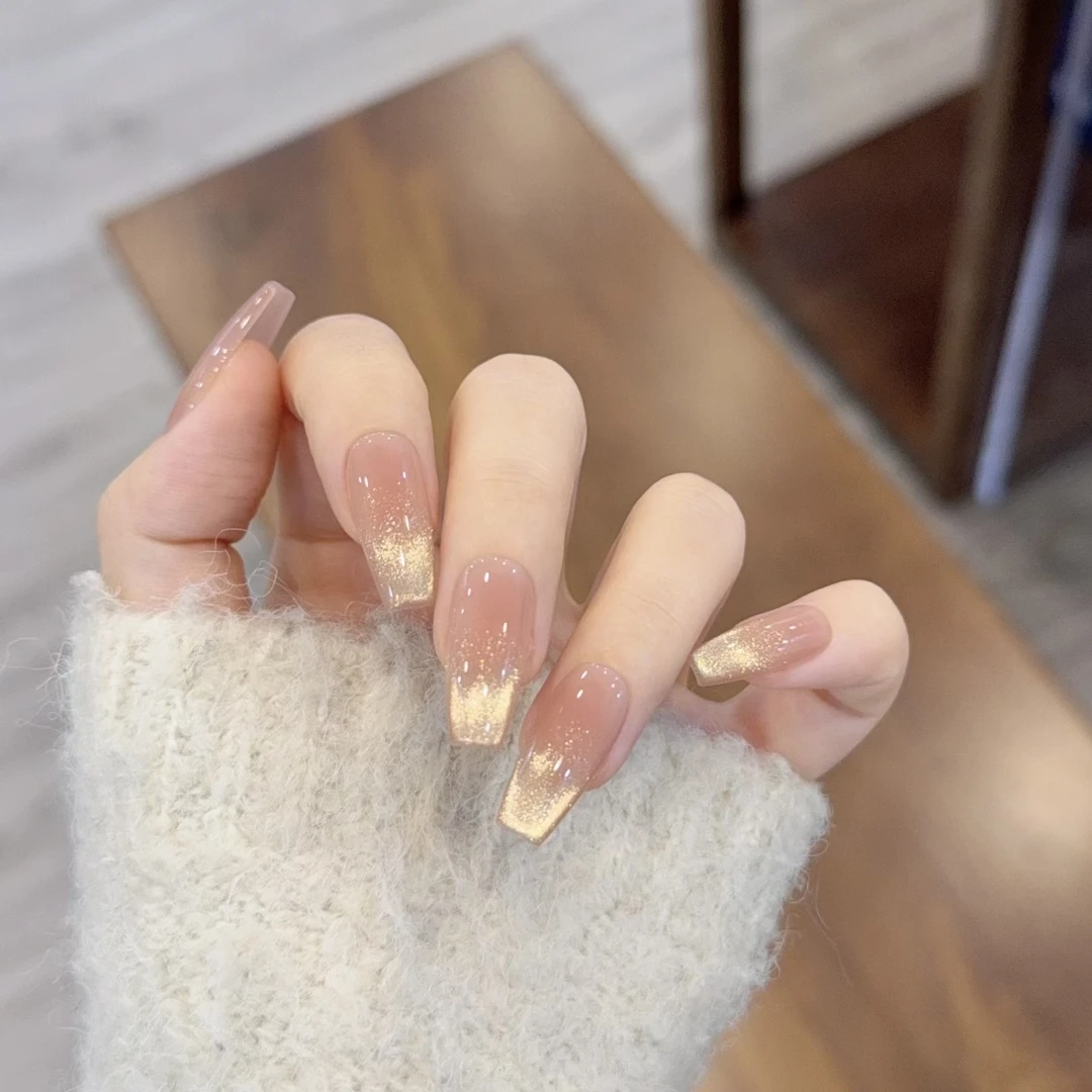 茉哉现货【观山雾】纯手工定制美甲拆卸穿戴甲A4714