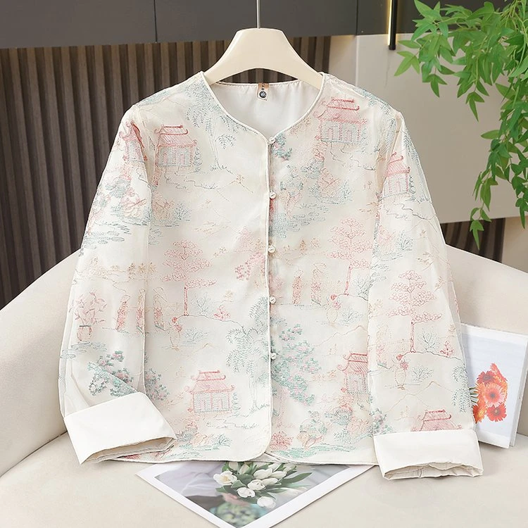 夏季薄款国风复古减龄新中式防晒短外套洋气百搭公主风显高显瘦