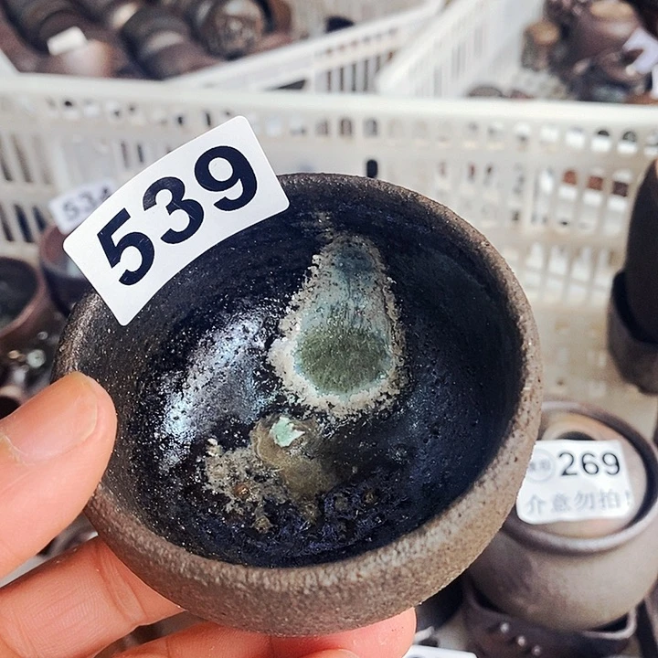 紫砂茶杯靑*果柴烧纯手工539