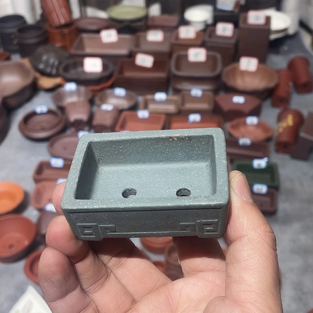 紫砂紫砂小盆微瑕6*4*1.5