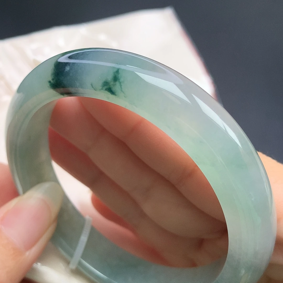 翡翠未镶嵌手镯58.3圈口