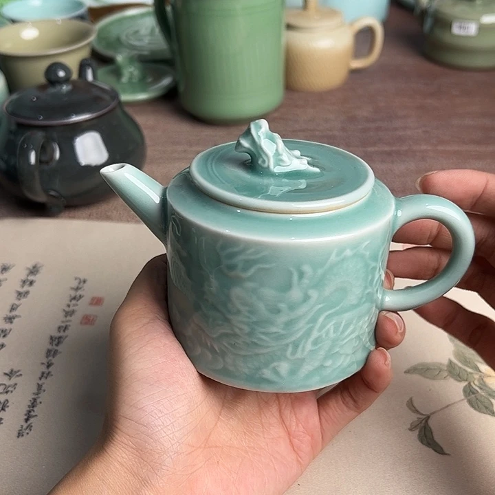 龙泉云间青瓷小米茶器