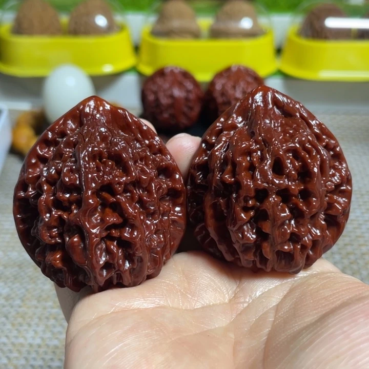 文玩核桃把件44官帽