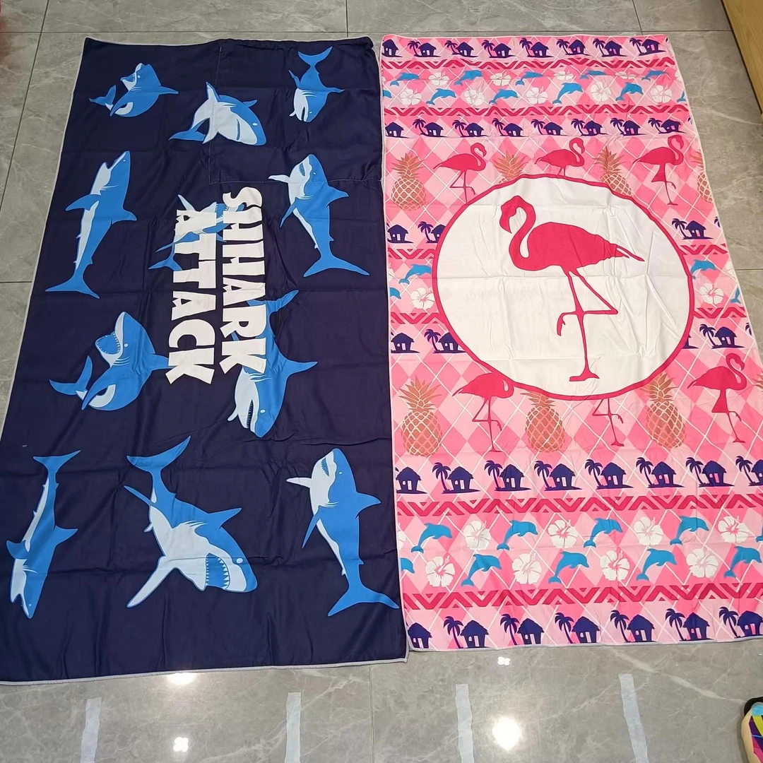 高颜值吸水快干沙滩巾