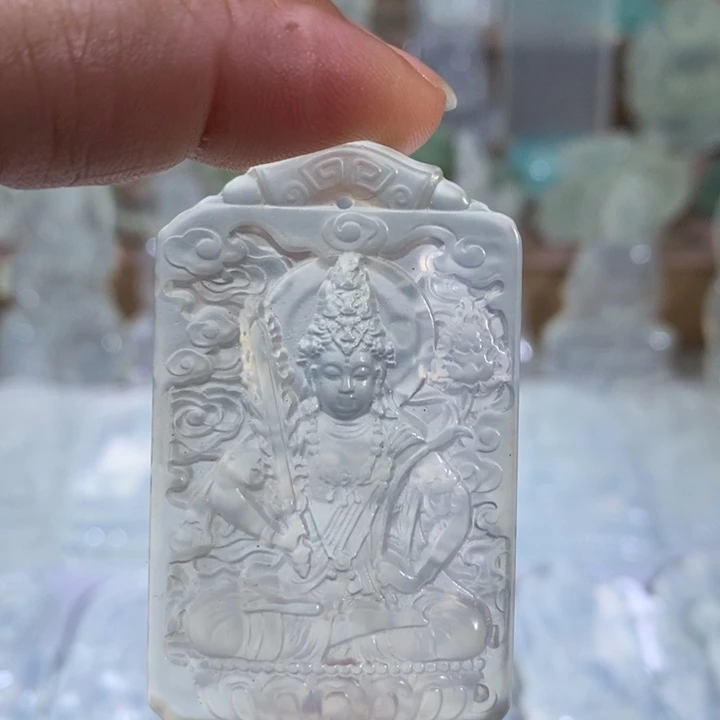 岫玉未镶嵌吊坠吊坠