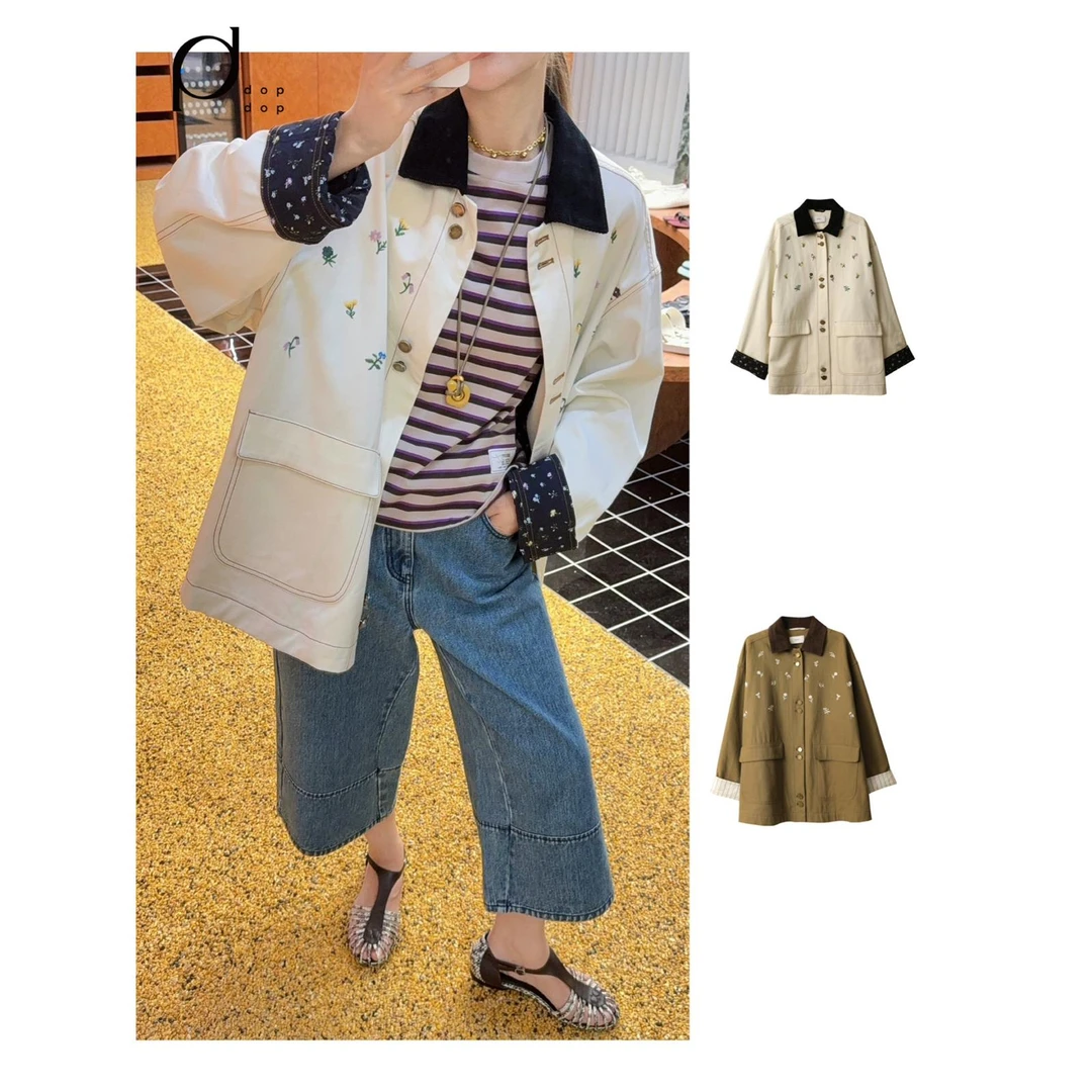 ICE DUST2025春夏彩色花卉宽松工装外套女2480dopdop买手店