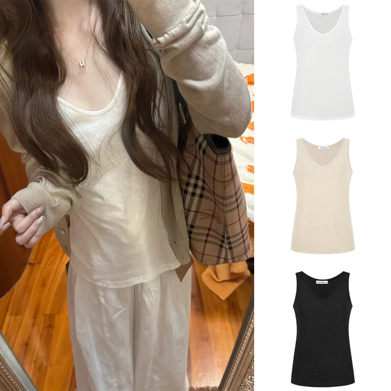 Moses Queen/魔西女王基础款内搭打底外穿宽松休闲舒适背心上衣