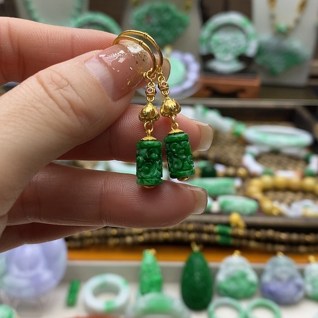 翡翠未镶嵌颈饰天然